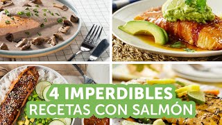 4 imperdibles recetas con salmón  Kiwilimón [upl. by Ylenaj]