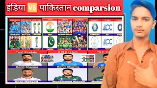 Comparison India vs Pakistan  India vs Pakistan Cricket Comparison [upl. by Aliuqa]