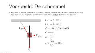 Natuurkunde kracht 06 krachtenevenwicht [upl. by Katherin]