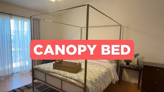 Novogratz Marion Canopy Bed Frame Review [upl. by Opal]