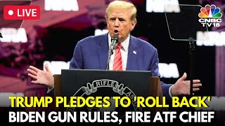 Trump Speaks at NRA  Trump Accepts NRA Endorsement Urges Gun Owners To Vote in US Elections  N18G [upl. by Scutt]