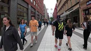 STREETWALKING TOUR STOCKHOLM 4K MYNTTORGETDROTTNINGGATANSERGELS TORG [upl. by Witt]