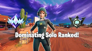 Dominating Solo Ranked Fortnite [upl. by Sabu]