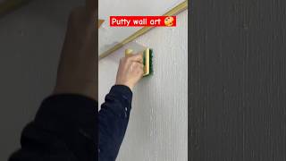 Putty wall art and wall decor ideas ytshorts ytshortsindia painter [upl. by Ut]