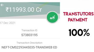 Transtutors Payment Proof  Bank Statements [upl. by Marra295]