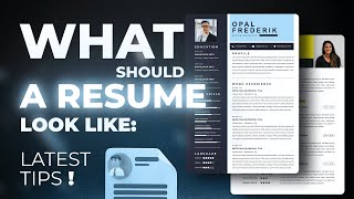 What Should A Resume Look Like Latest Tips [upl. by Melinde]