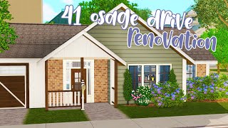 41 OSAGE DRIVE RENOVATION 🏡 the sims 3 speed build [upl. by Allista]