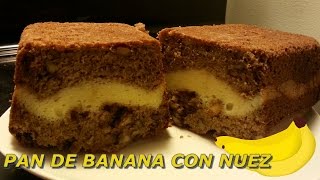 Receta de pan de banana con nuez [upl. by Freberg]