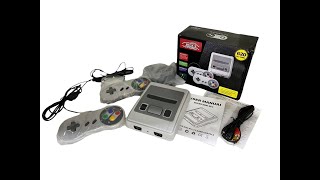 Videogame portátil Super Mini SFC TV Game Console com 620 jogos [upl. by Cartwright]