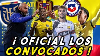 OFICIAL 26 CONVOCADOS DE FELIX SANCHEZ SELECCION ECUADOR VS VENEZUELA Y CHILE 2023 ELIMINATORIAS [upl. by Seroka]