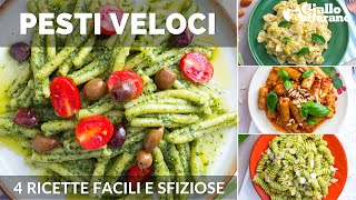 PESTO VELOCE 4 RICETTE FACILI E SFIZIOSE pronte in 5 minuti [upl. by Sharman]