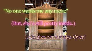 Can I Redesign amp Refinish an Eastlake with Jacobean features China Cabinet [upl. by Yriek369]