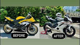 Yamaha R6 2008 Up 2018 in Turbo VN l Nâng Cấp Motor Có Dễ Không [upl. by Brant]