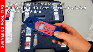 Pool eXact® EZ Master Kit Part No 486201KM Photometer Tester  Includes 10 Test Factors [upl. by Ennaecarg]