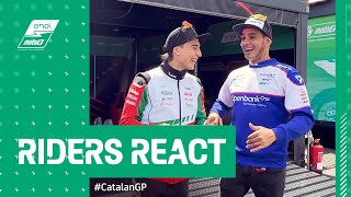 Jordi Torres and Mattia Casadei REACT to their crazy 2023 BATTLES in Barcelona  CatalanGP 👀🔥 [upl. by Selmner760]