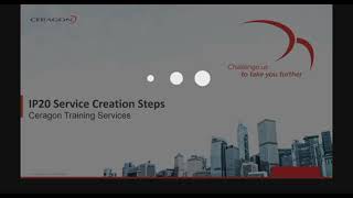 IP20 Service Creation Steps  Ceragon Training Services [upl. by Betti]