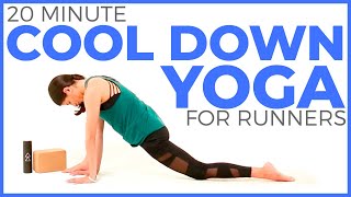 20 minute Yoga for Runners COOL DOWN [upl. by Zeuqcaj]