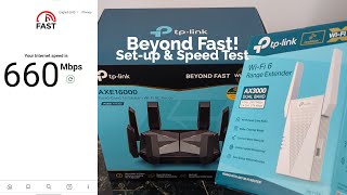 TPLink Archer AXE300 AX16000 WiFi 6E Router  More Speed than you Need [upl. by Nommad]