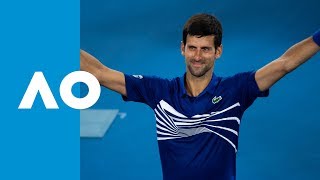 Novak Djokovic v JoWilfried Tsonga match highlights 2R  Australian Open 2019 [upl. by Evanthe437]