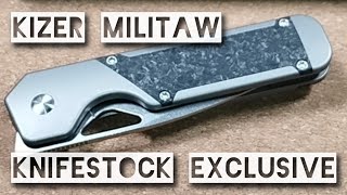 Messervorstellung  Kizer Militaw Knifestock Exclusive  TOP Performance edc review blade [upl. by Mayyahk]