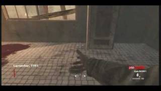 COD5 WaW Nazi Zombie Glitch  New Verruckt Map 3rd Person View [upl. by Nosde821]