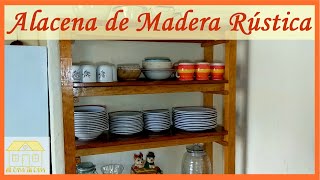 Como hacer una Alacena de Madera para Cocina Rústica  Muebles de Madera Faciles de Hacer [upl. by Erdda721]