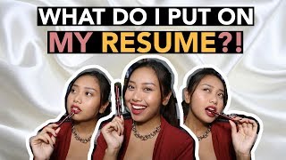 How To Make A CVResume College Students  Ayn Bernos [upl. by Theobald109]