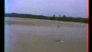 Tidal bore of the Dordogne River France on 27 Sept 2000 [upl. by Navap]