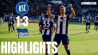 Karlsruher SC  Hertha BSC 13 Highlights 2 Bundesliga 202425 [upl. by Inahs378]