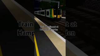 Train derailment at Hamptoninarden roblox [upl. by Oisor]