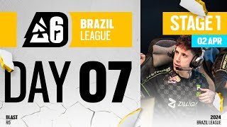 BLAST R6  Brazil League 2024  Stage 1  Day 7 [upl. by Alysoun]