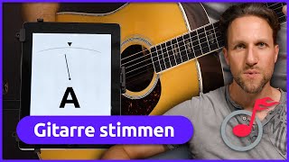 Gitarre richtig stimmen  Mit und ohne Stimmgerät [upl. by Koziara]