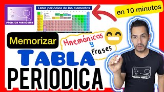 ✅CÓMO APRENDERSE la TABLA PERIÓDICA  APRÉNDELA en 10 MINUTOS QUÍMICA [upl. by Alamac]