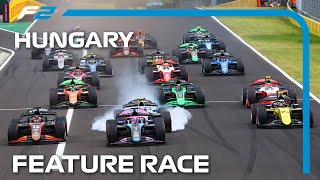 F2 Feature Race Highlights  2024 Hungarian Grand Prix [upl. by Anirok]