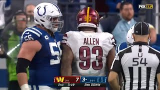 Quenton Nelson vs Jonathan Allen 2022  OL vs DL Matchup [upl. by Willman]