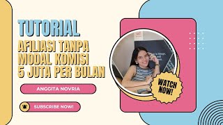 TUTORIAL AFILIASI TANPA MODAL KOMISI 5 JUTA PER BULAN [upl. by Kravits706]