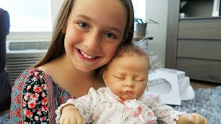 Reborn Baby Doll Surprise Unboxing Madisons First Reborn Doll Sophia [upl. by Champ]