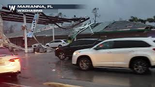 Tornado Damage  Marianna Florida  January 2024 [upl. by Shaver]