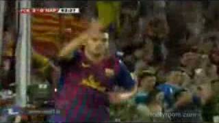 Barcelona 50 Napoli All Goals Highlights 22082011 [upl. by Alac]