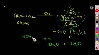 Ozonolysis of Ethene propene and but13diene  class 12  chemistry [upl. by Mihalco]