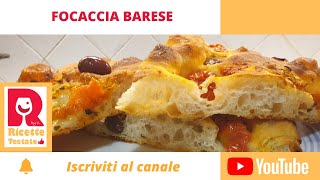 Focaccia Barese  Ricetta tipica pugliese  Impasto bimby [upl. by Avaria]