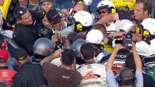 Todd Bodine David Starr fight on pit road [upl. by Kreg]