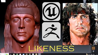 Sylvester Stallone Likeness Sculpting  Zbrush  Midnight Stream01 [upl. by Joshia598]