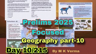 Day 10215🎯 Prelims Geography4 final Practice MCQs for UPSC Prelims 2025 [upl. by Aneert]