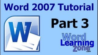 Microsoft Word 2007 Tutorial  part 03 of 13  Word Interface 3 [upl. by Nima]