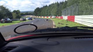 Crash Nurburgring 20915 Nordschleife Original Footage contains swearing [upl. by Guido]