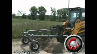 Skid Steer Grader Attachment From Spartan Equipment [upl. by Ettesil942]