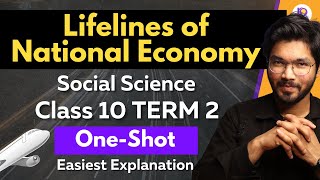 Lifelines of National Economy Class 10 Geography  Term 2  Full Chapter in OneShot  Padhle [upl. by Ahseei]