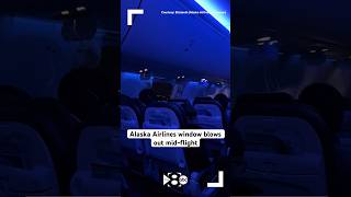 Alaska Airlines window panel blows out midflight plane forced to make emergency landing [upl. by Carrie]