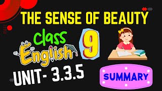 Class 9 English Chapter 335 Class 9 english The Sense of Beauty Class 9 English Page 45 [upl. by Fennessy]